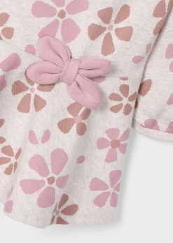 Vestito jacquard fiori bambina^Mayoral Fashion