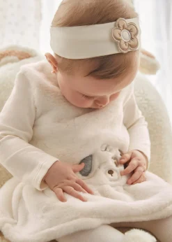 Vestito pellicciotto con fascia neonata^Mayoral Clearance