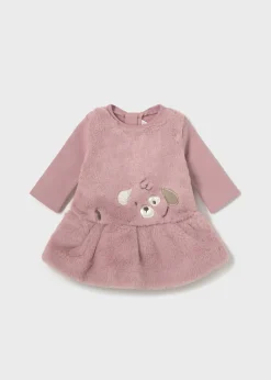 Vestito pellicciotto con fascia neonata^Mayoral Outlet