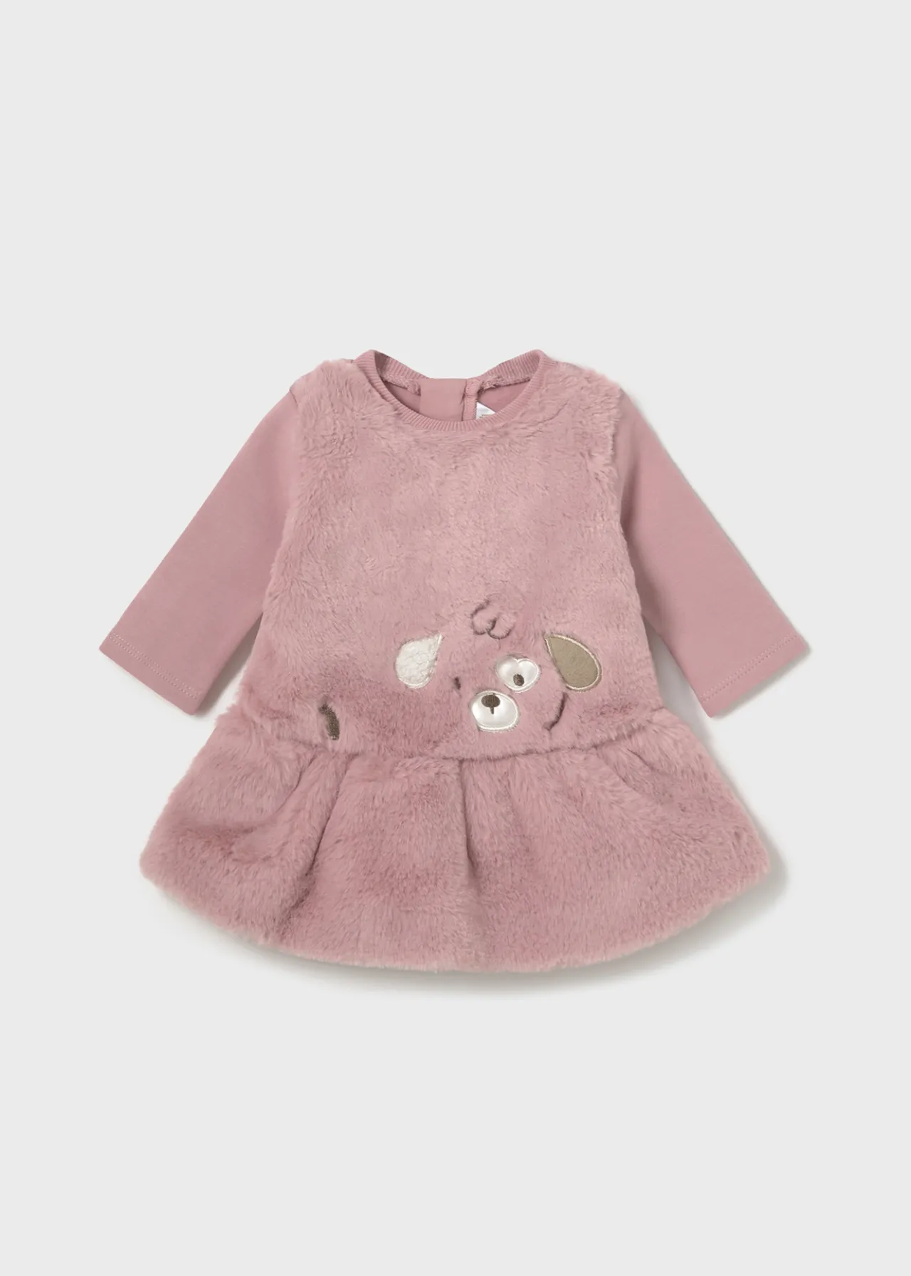 Vestito pellicciotto con fascia neonata^Mayoral Outlet