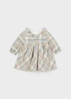 Vestito quadri colletto avvolgente neonata^Mayoral New