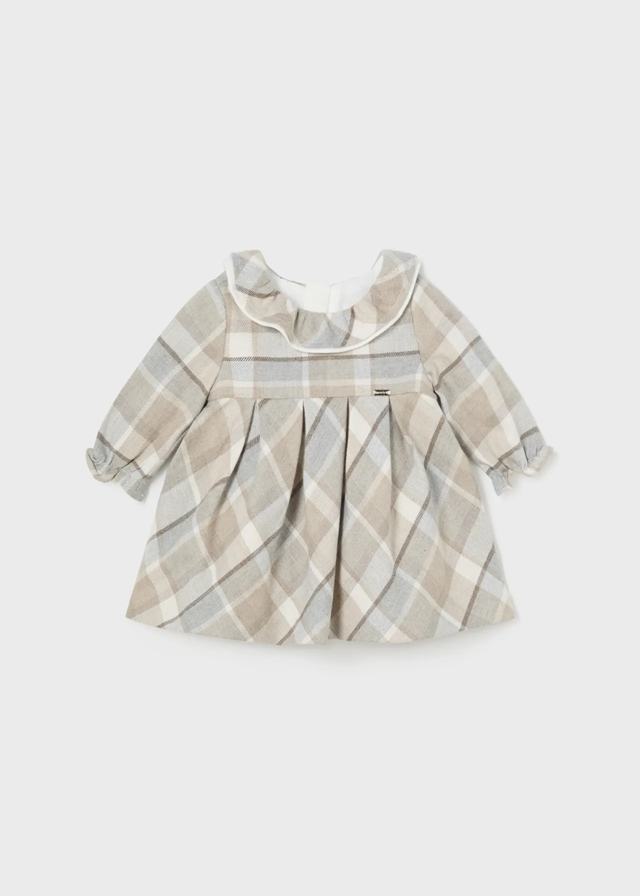 Vestito quadri colletto avvolgente neonata^Mayoral New