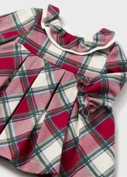 Vestito quadri colletto avvolgente neonata^Mayoral Shop