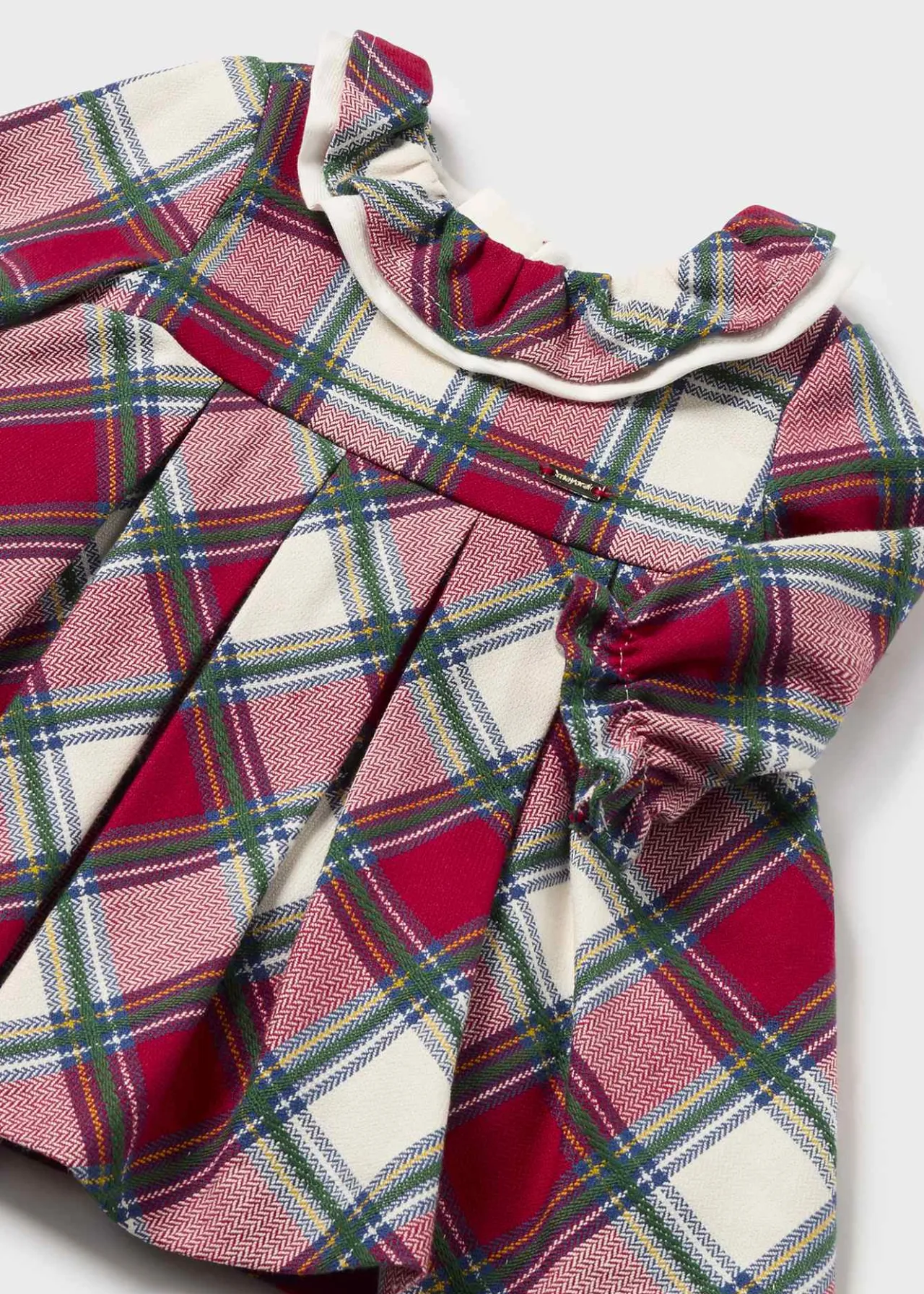 Vestito quadri colletto avvolgente neonata^Mayoral Shop