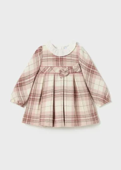 Vestito quadri colletto volant neonata^Mayoral Fashion