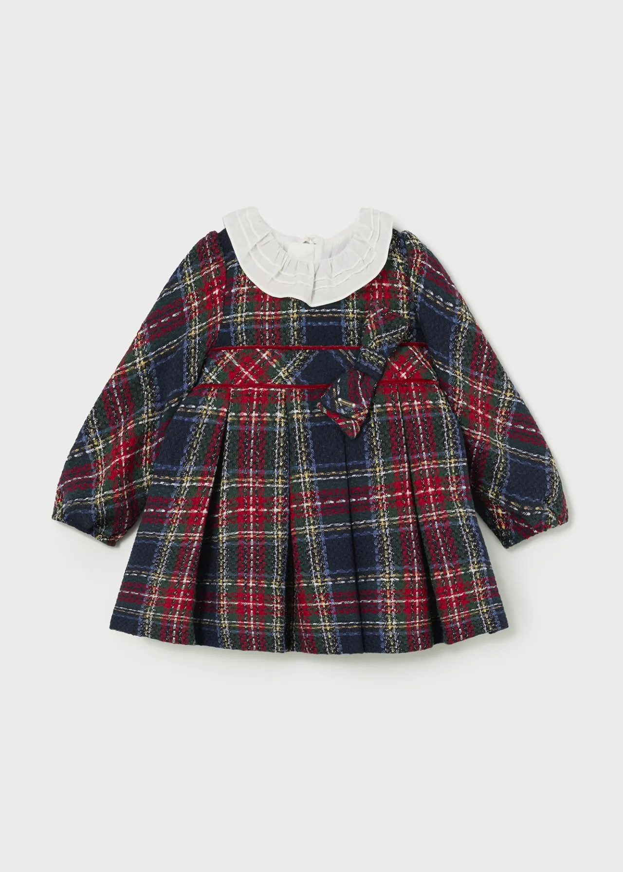 Vestito quadri colletto volant neonata^Mayoral Outlet