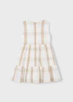Vestito quadri lino bambina^Mayoral New