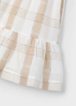 Vestito quadri lino bambina^Mayoral New