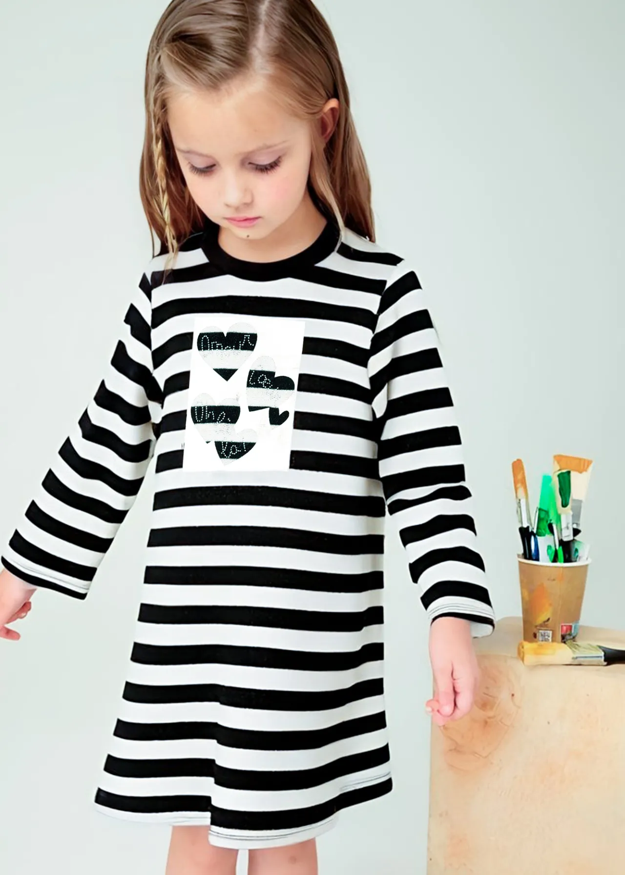 Vestito righe bambina^Mayoral Cheap