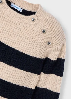 Vestito righe maglia bambina^Mayoral Fashion