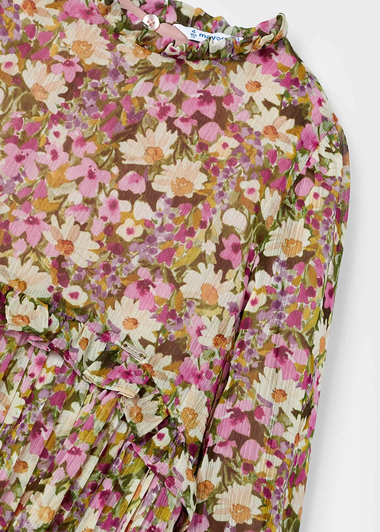 Vestito stampato chiffon plissettata bambina^Mayoral Best