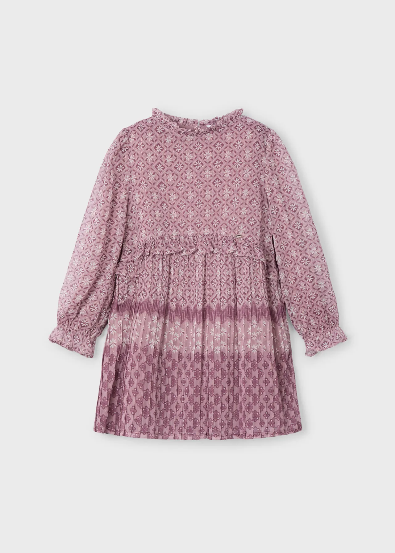 Vestito stampato chiffon plissettata bambina^Mayoral Cheap