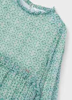 Vestito stampato chiffon plissettata bambina^Mayoral Cheap